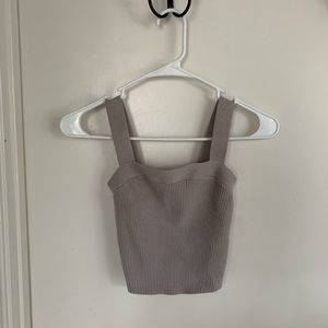 Abercrombie Gray Sweater Knit Tank Top